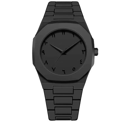 Reloj Ejecutivo Black Arabic HERRSCHAFT | Dial Arábigo & Negro Mate